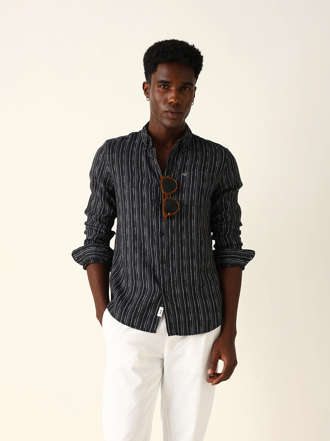 Men Black Casual Shirt