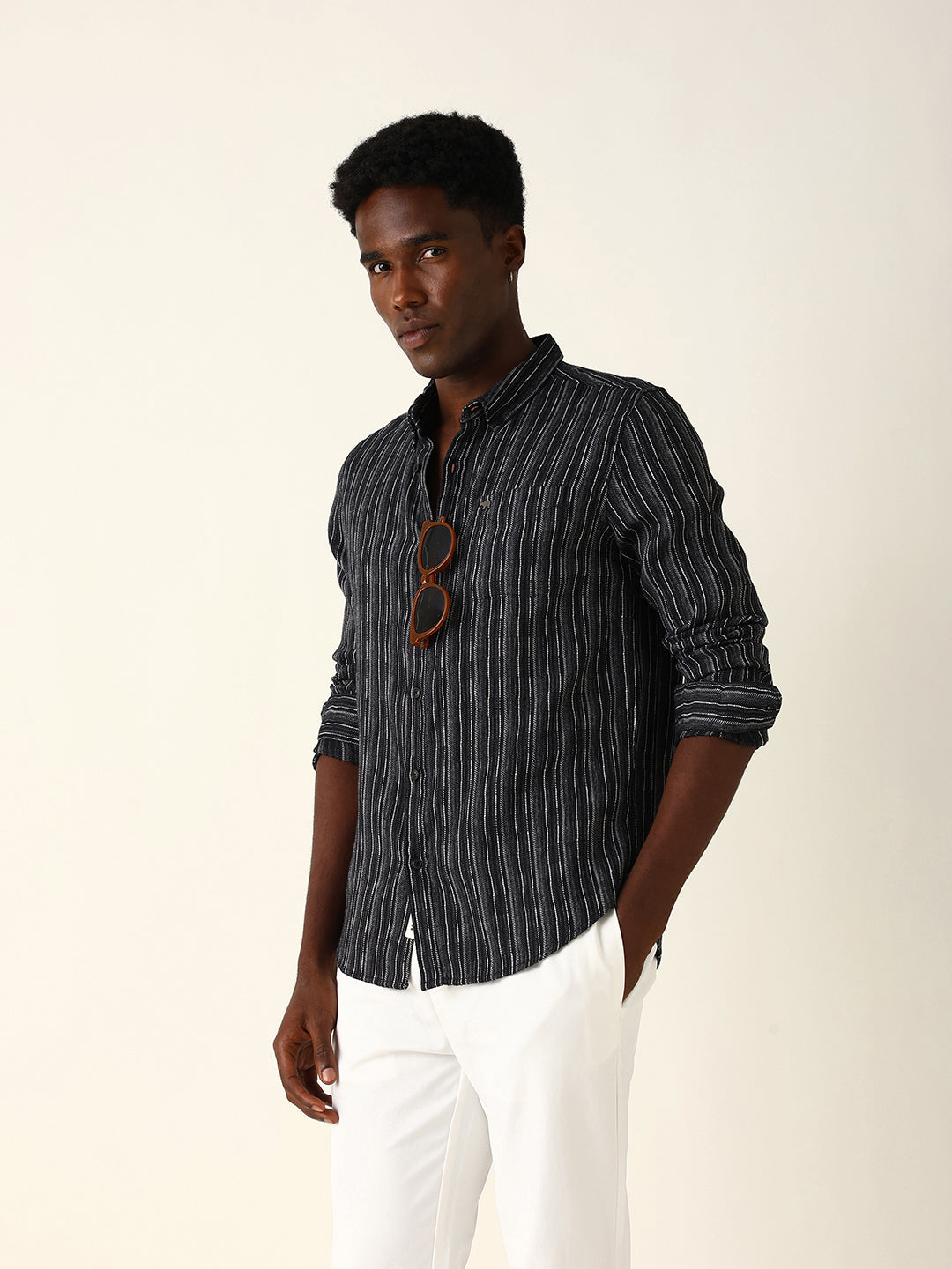 Men Black Casual Shirt