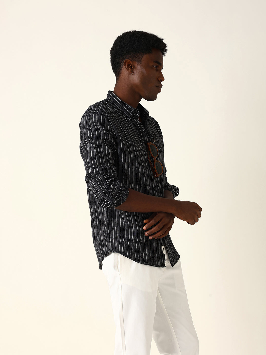 Men Black Casual Shirt