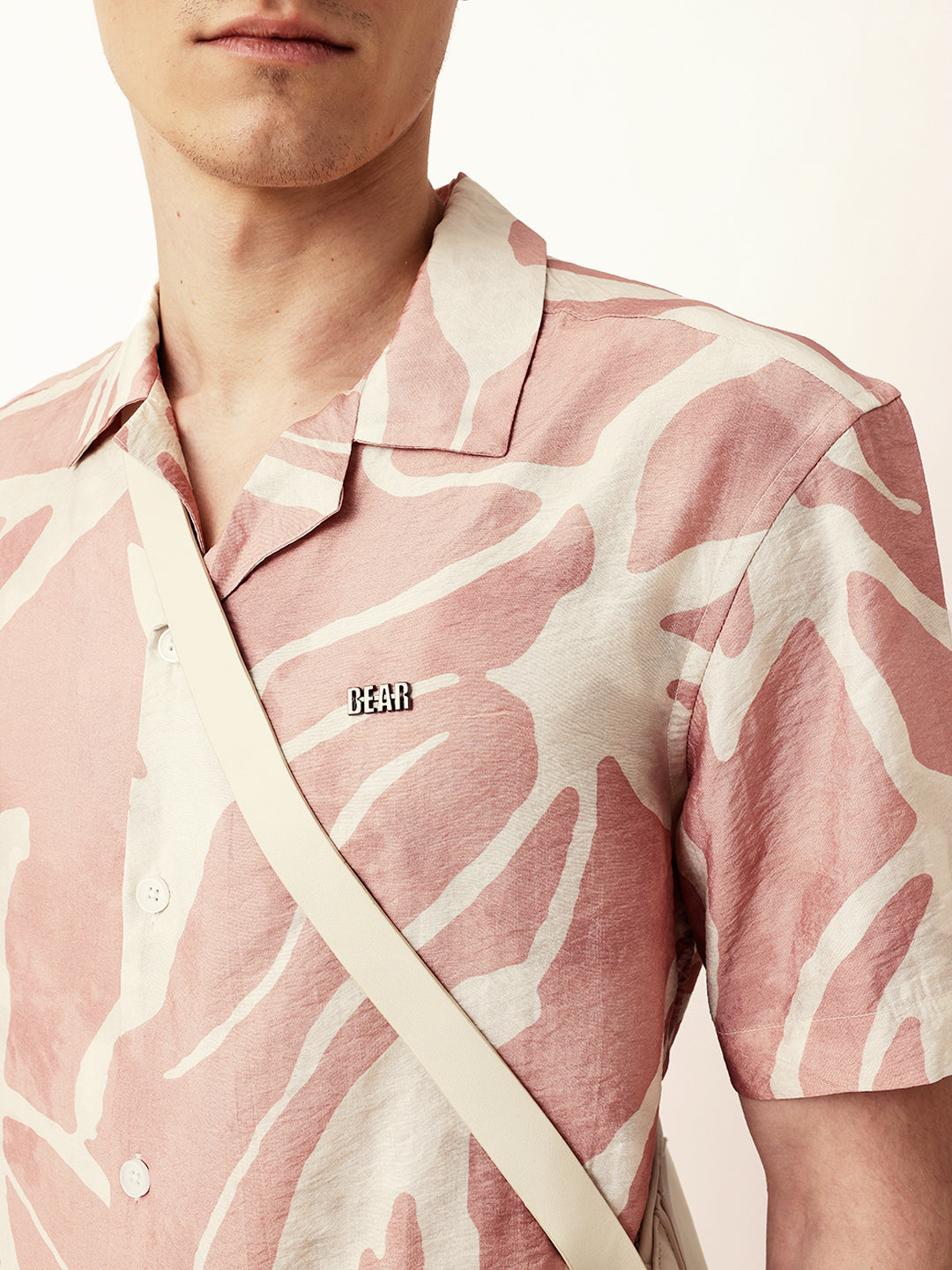 Men Casual Leaf Print Shirt