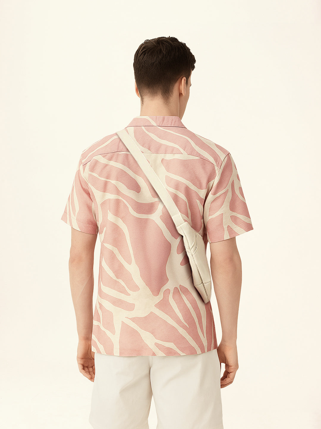 Men Casual Leaf Print Shirt