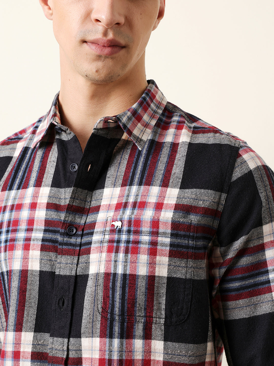 Men Checked Casual Full-Sleeve Shirt
