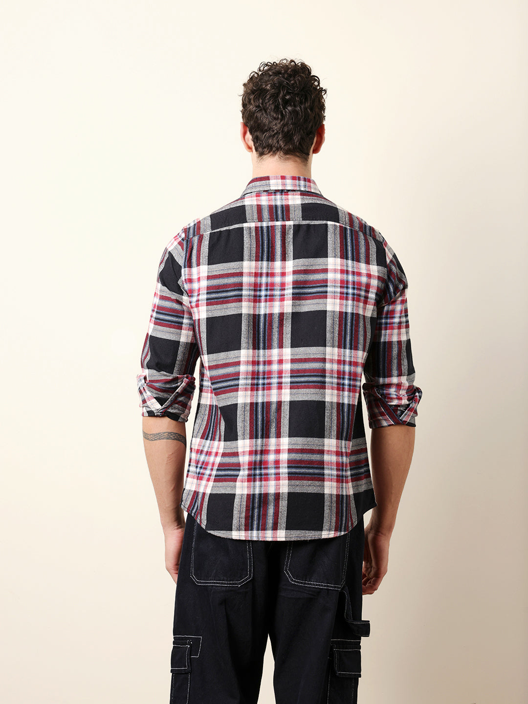 Men Checked Casual Full-Sleeve Shirt