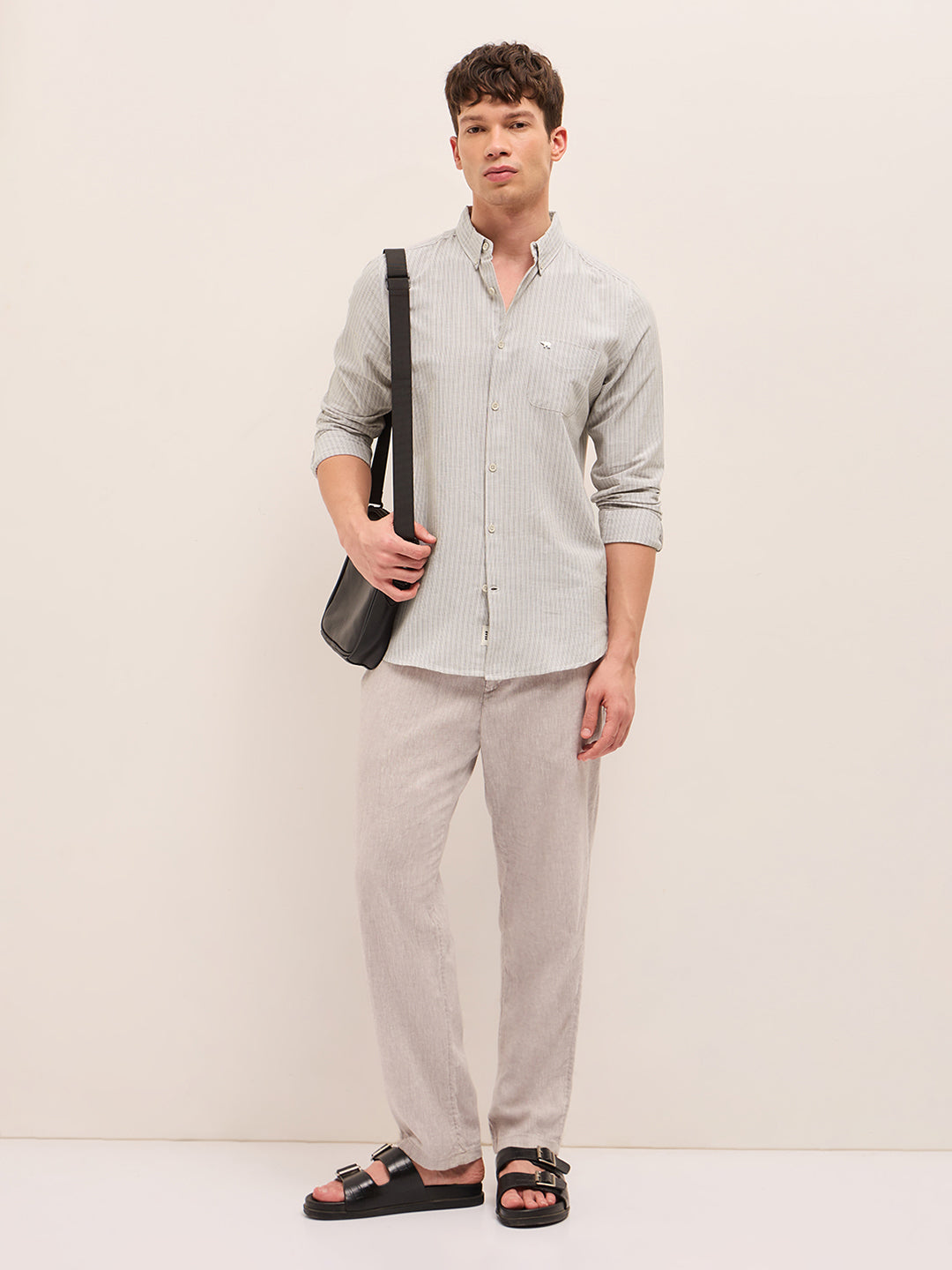 Men Cotton Linen Casual Shirt