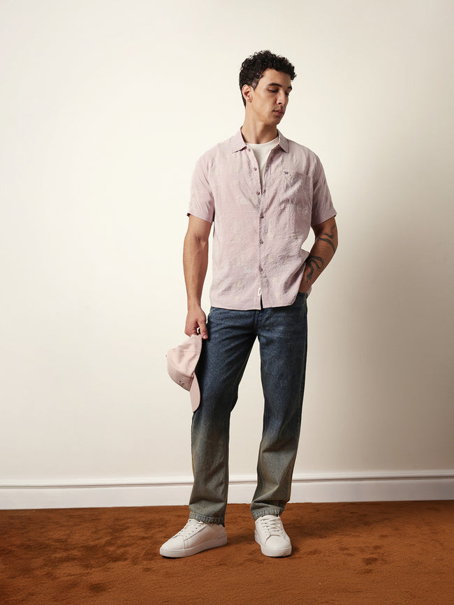 Men Modern Fit Casual Shirt