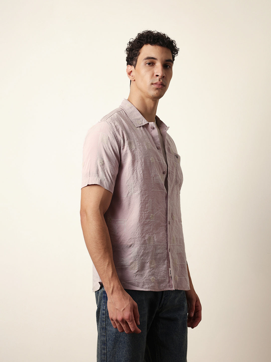 Men Modern Fit Casual Shirt