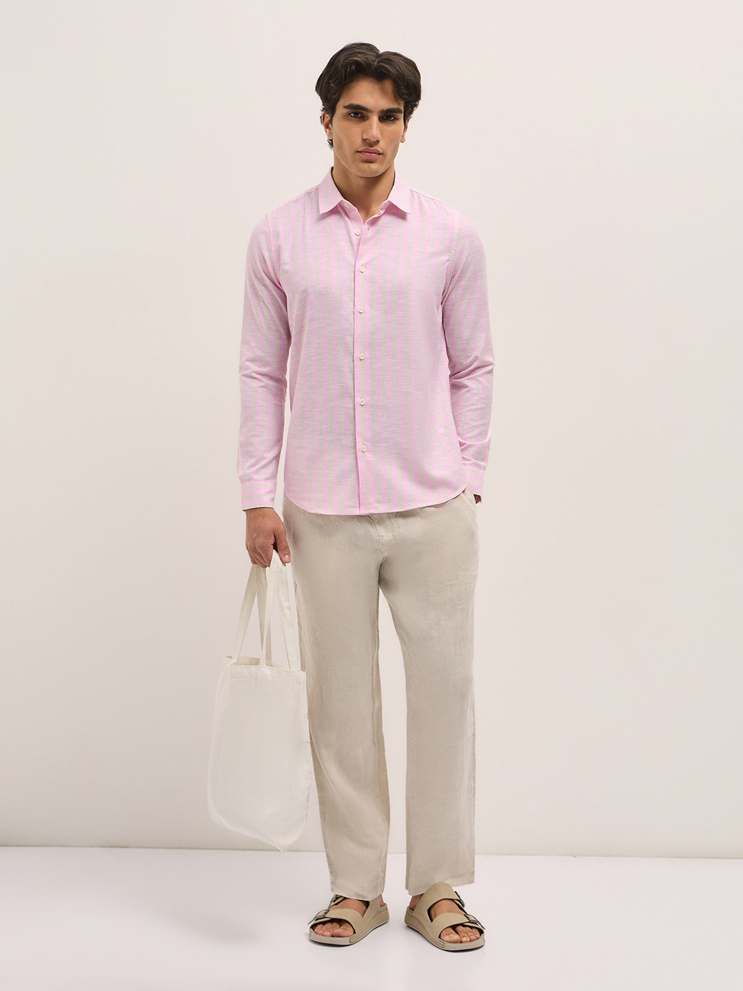 Men Pink Casual Shirt