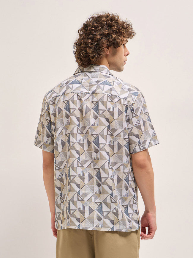 Men Multi-Color Geometrical Print Regular Fit Casual Shirt