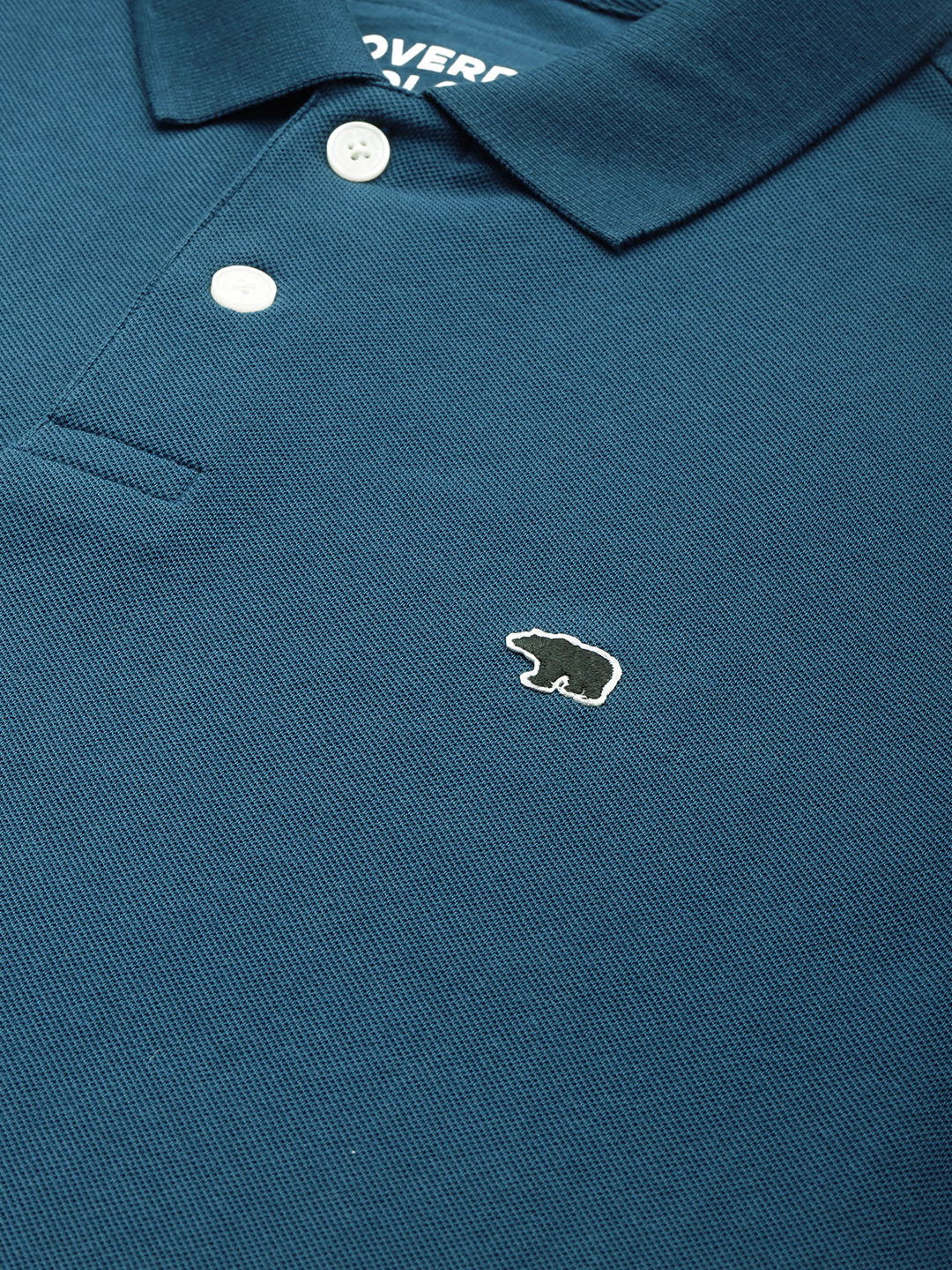 Men Blue  Polo Collar T-shirt