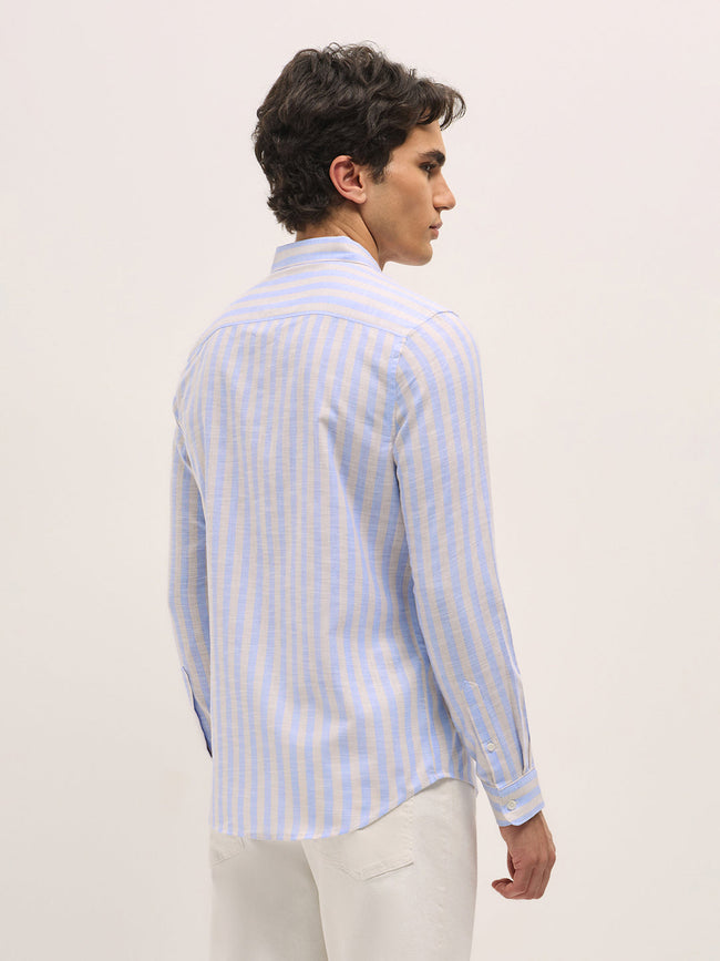 Men Blue Casual Shirt