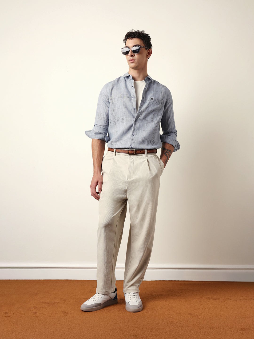 Men Modern Fit Casual Shirt