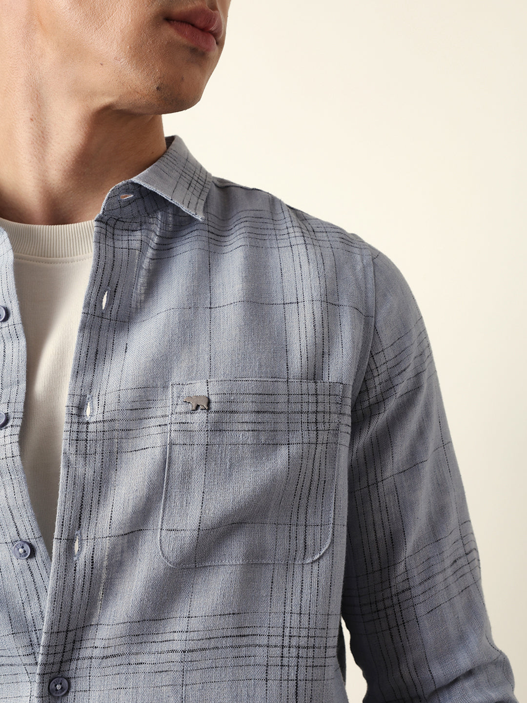 Men Modern Fit Casual Shirt