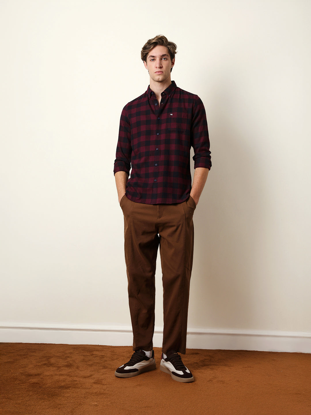Men Checked Casual Full-Sleeve Shirt