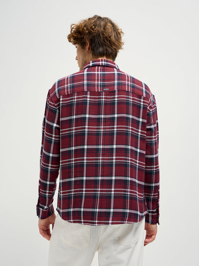 Men Multi-Color Checked Relax Fit Overshirt
