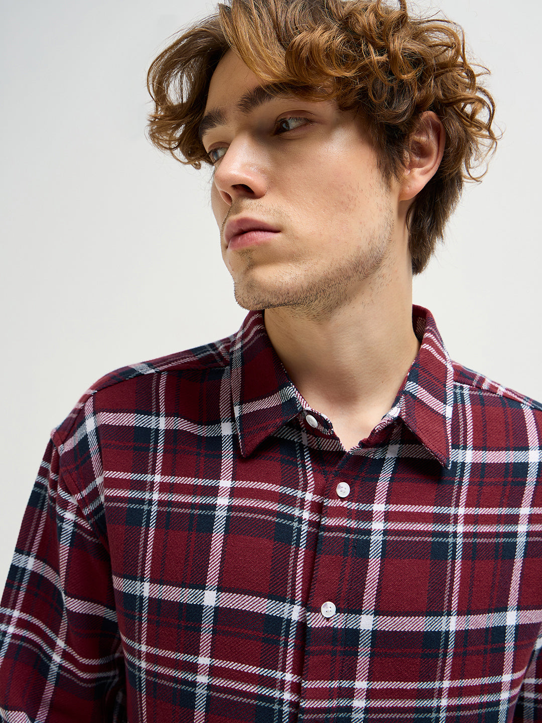 Men Multi-Color Checked Relax Fit Overshirt