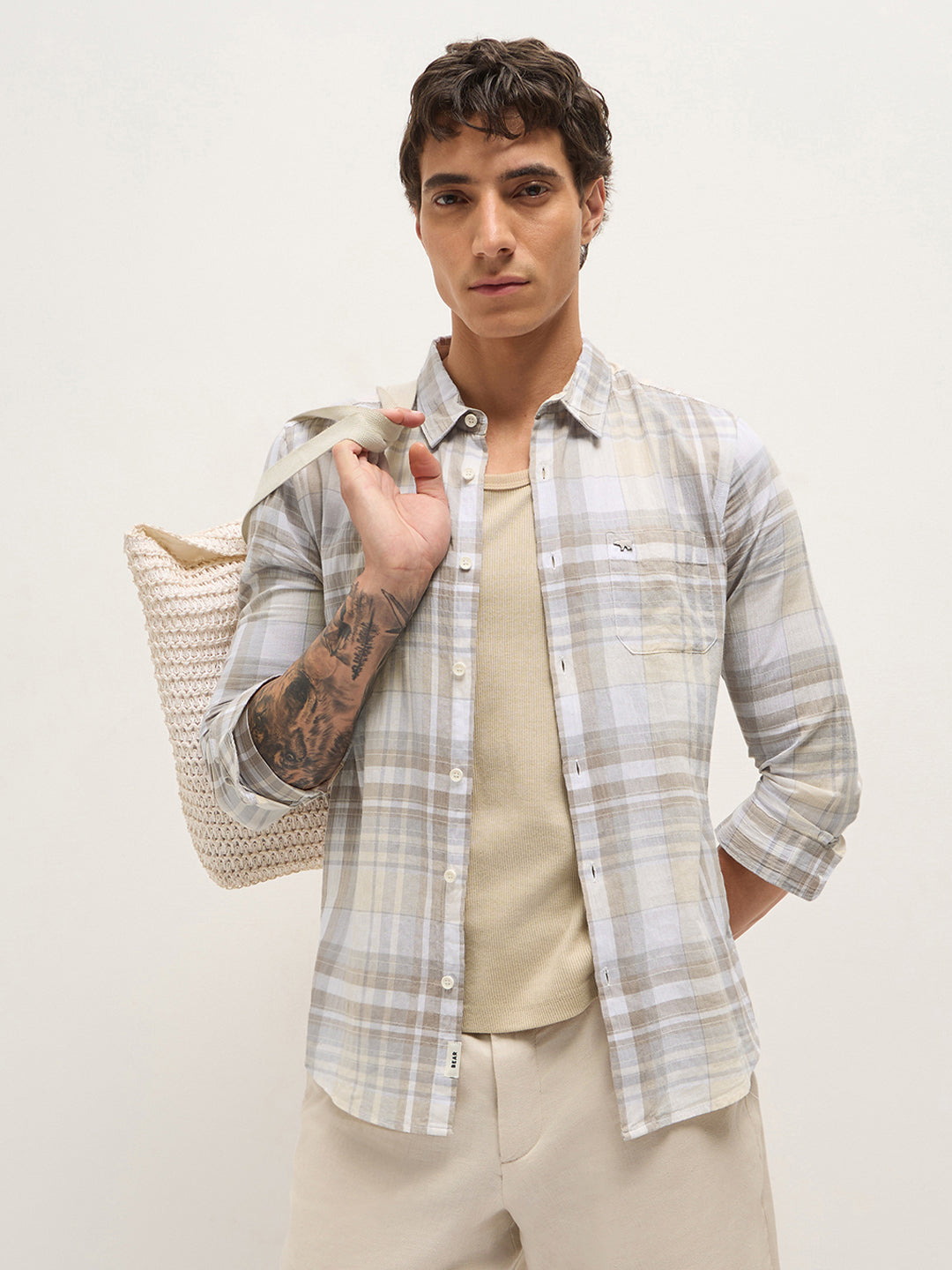 Men Multi Checked Shirt