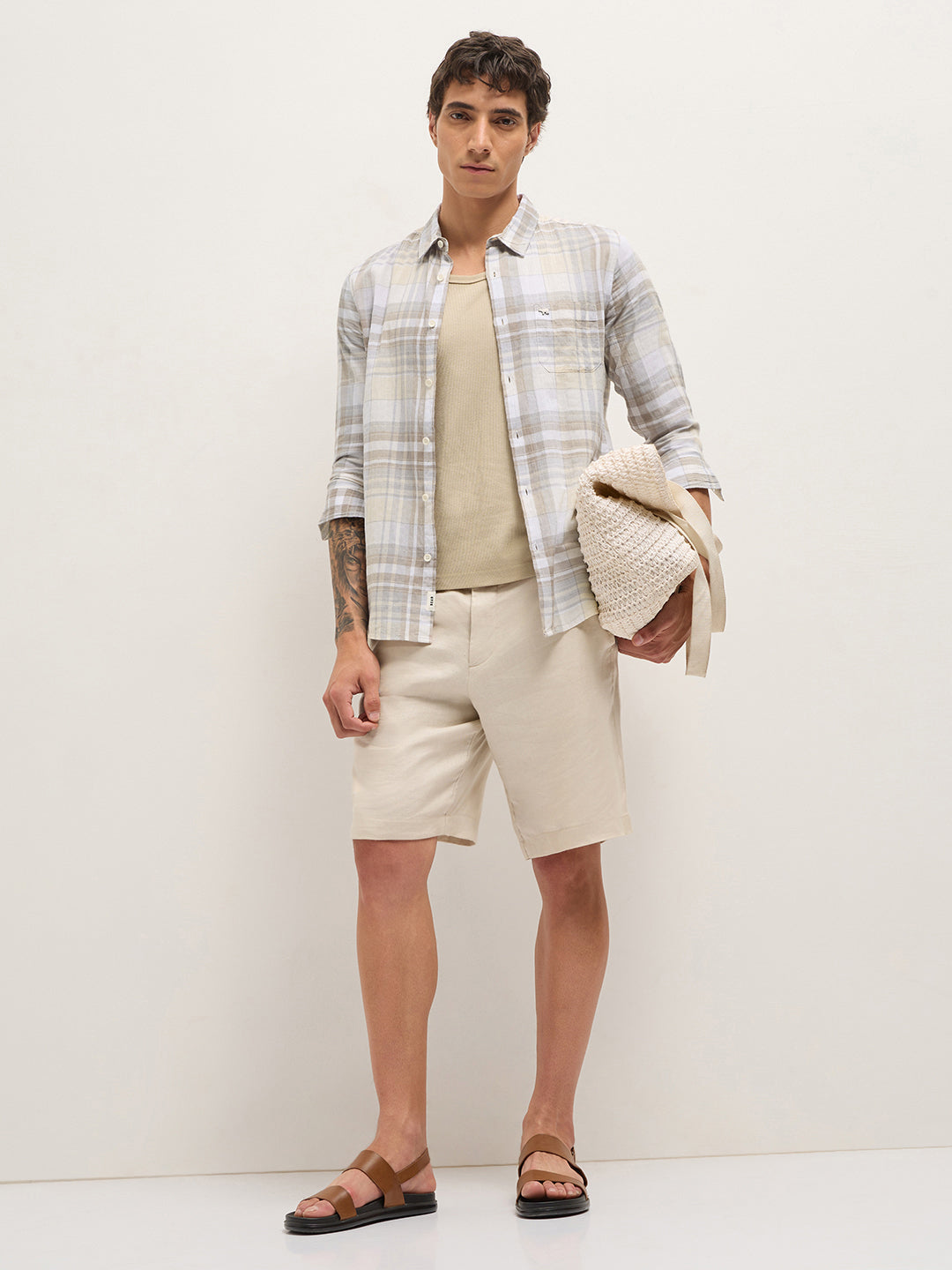Men Multi Checked Shirt