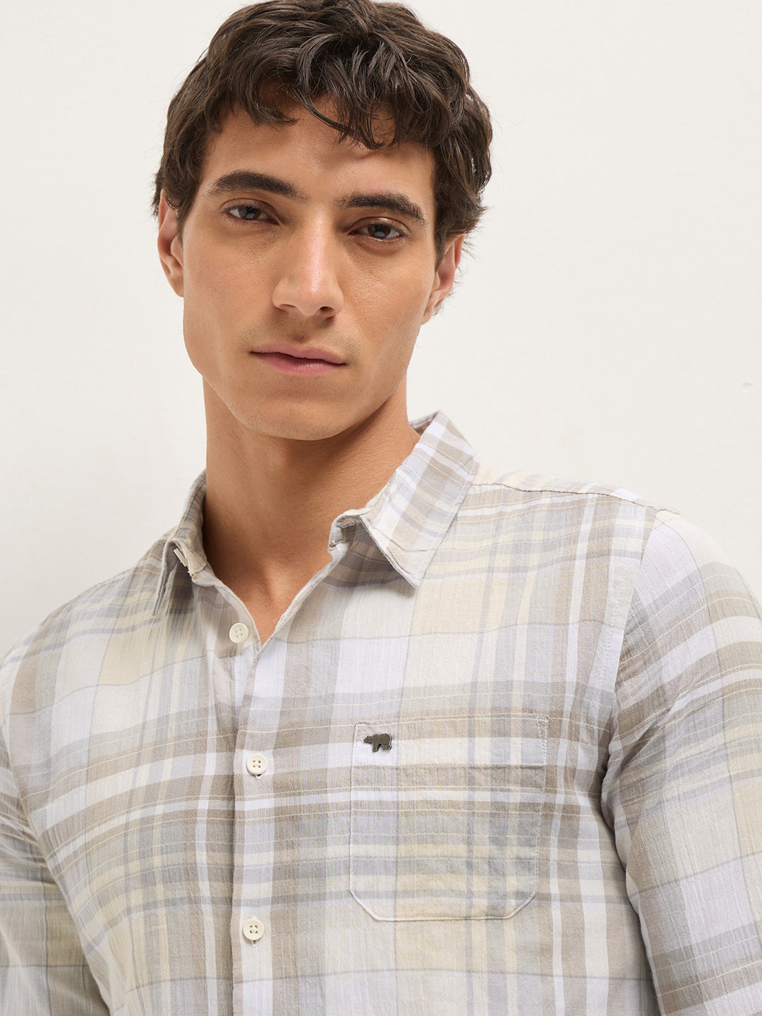 Men Multi Checked Shirt