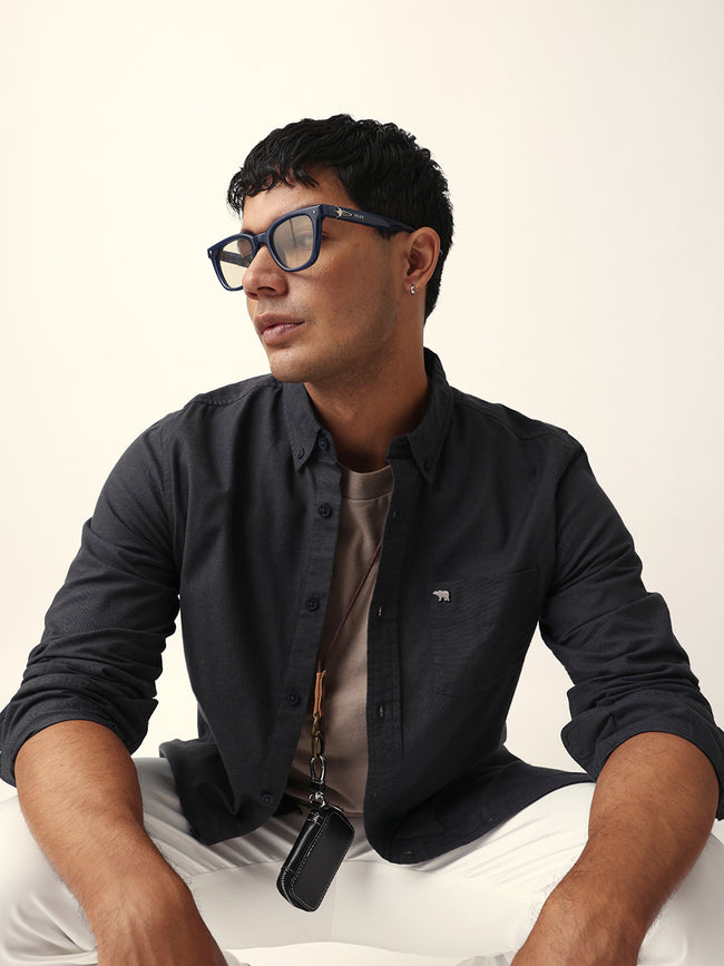 Men Black Casual Shirt