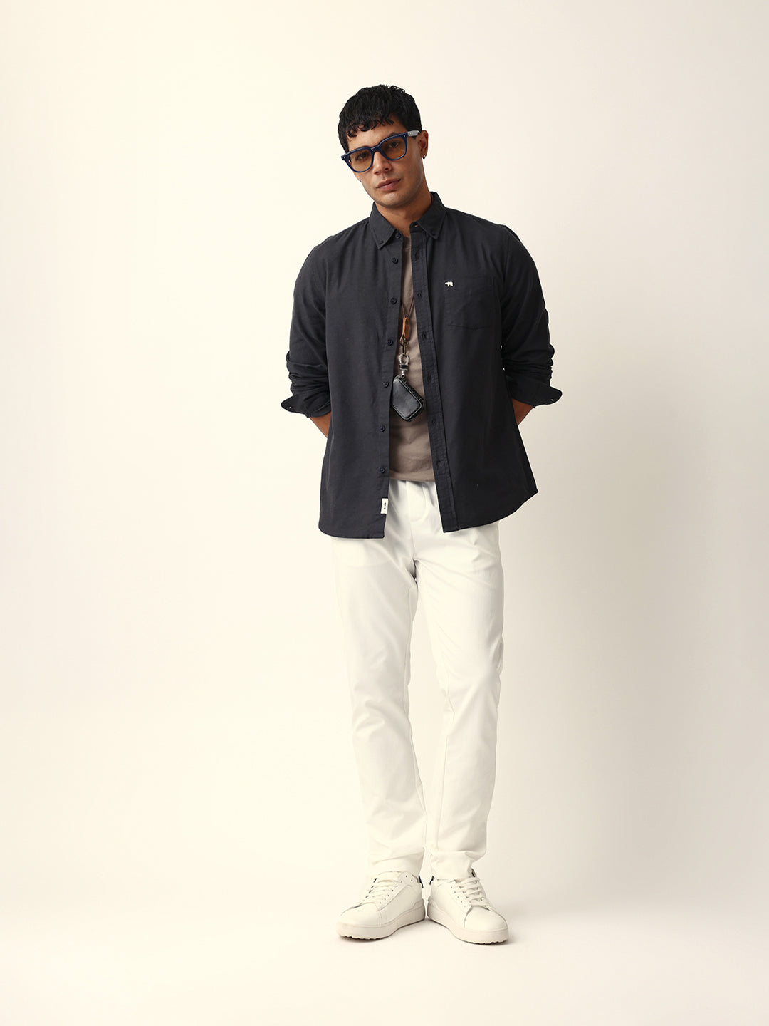 Men Black Casual Shirt
