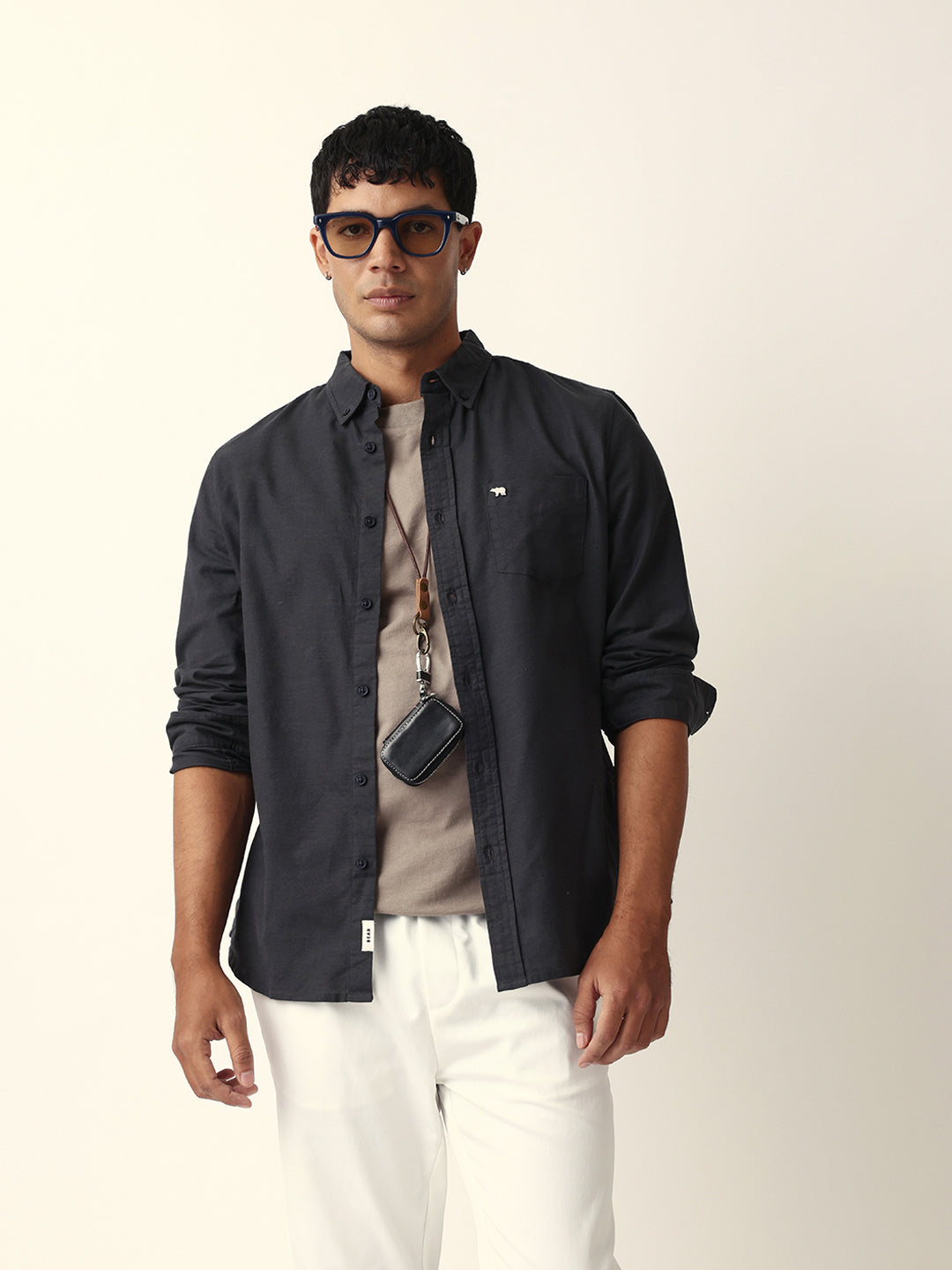 Men Black Casual Shirt