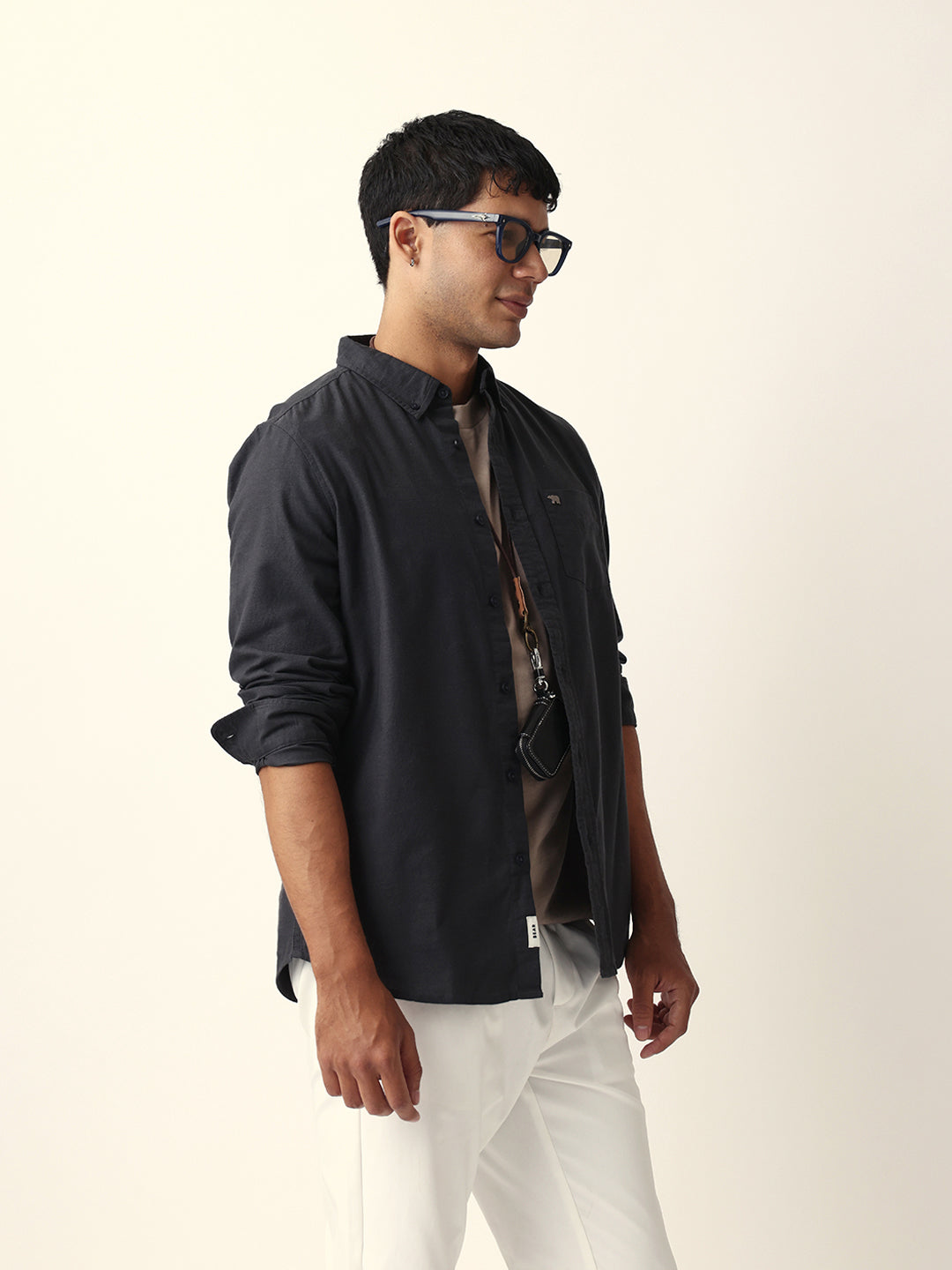Men Black Casual Shirt