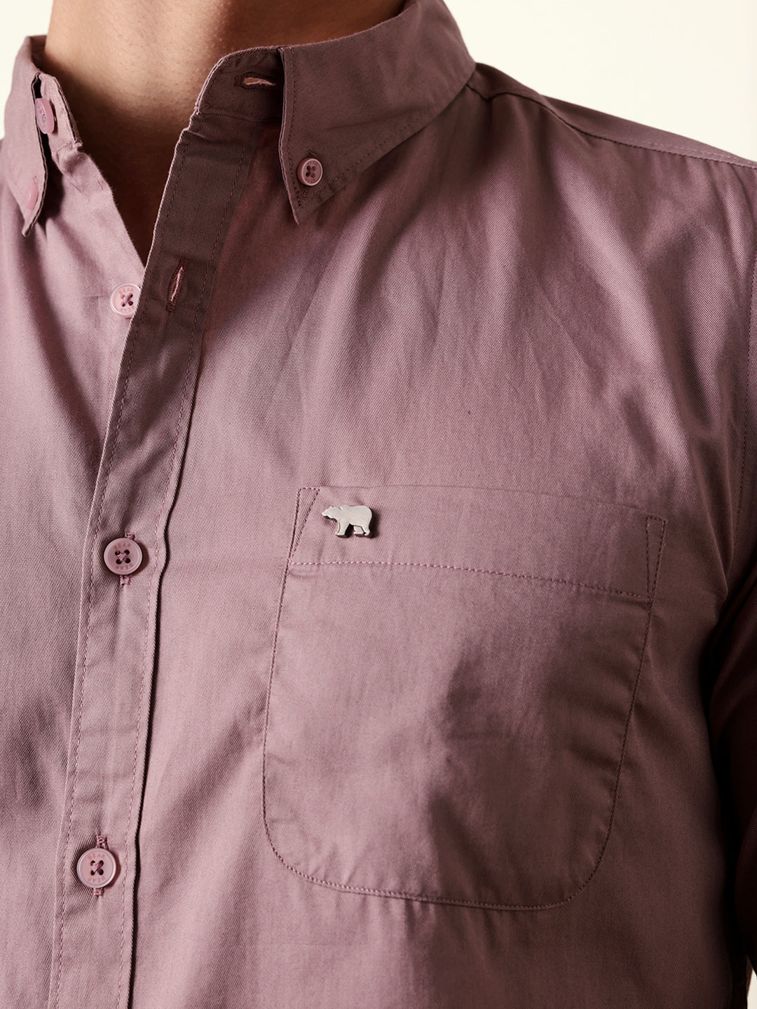 Men Solid Casual Full-Sleeve Shirt