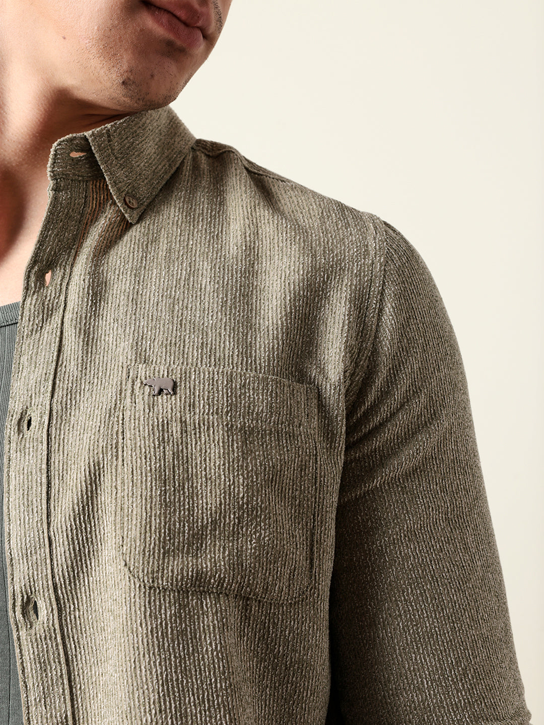 Men Striped Casual Full-Sleeve Shirt
