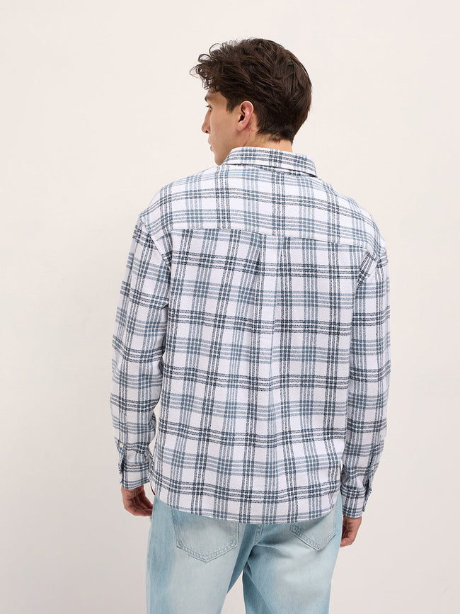 Men White Casual Shirt