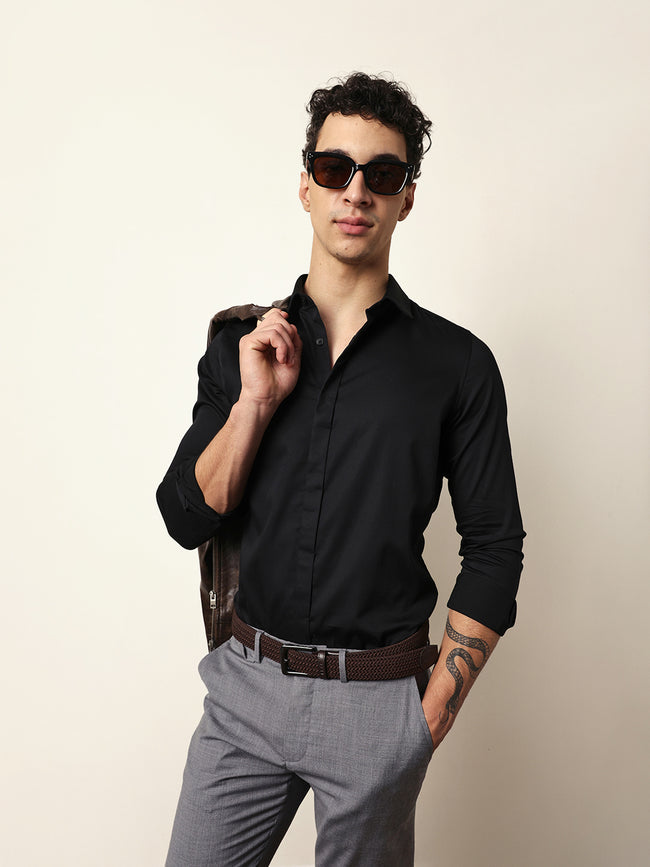 Men Modern Fit Casual Shirt