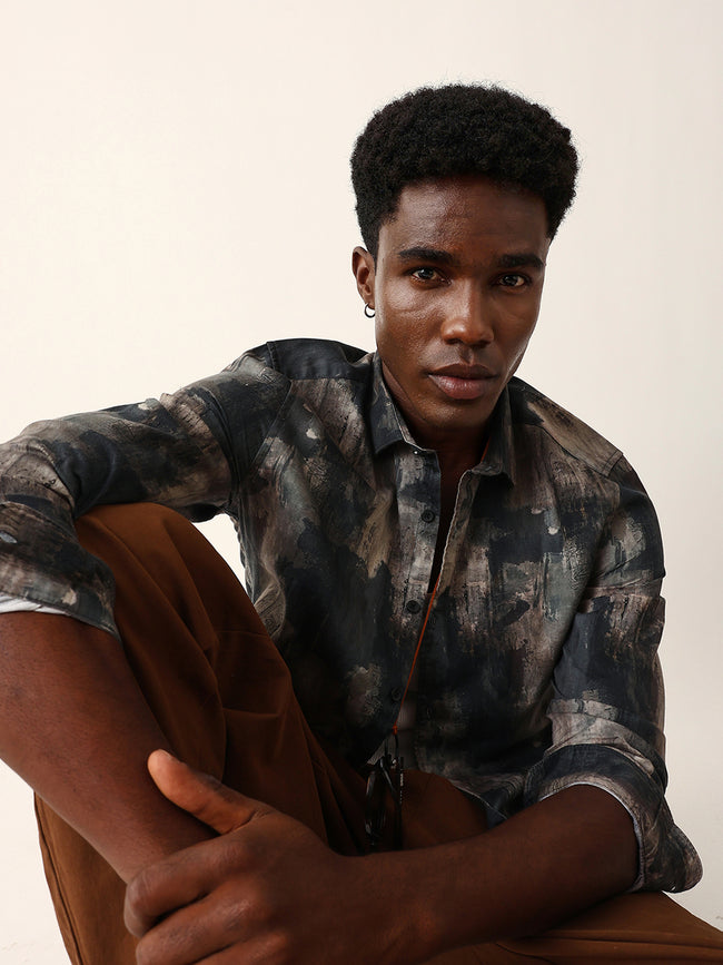 Men Green Casual Shirt
