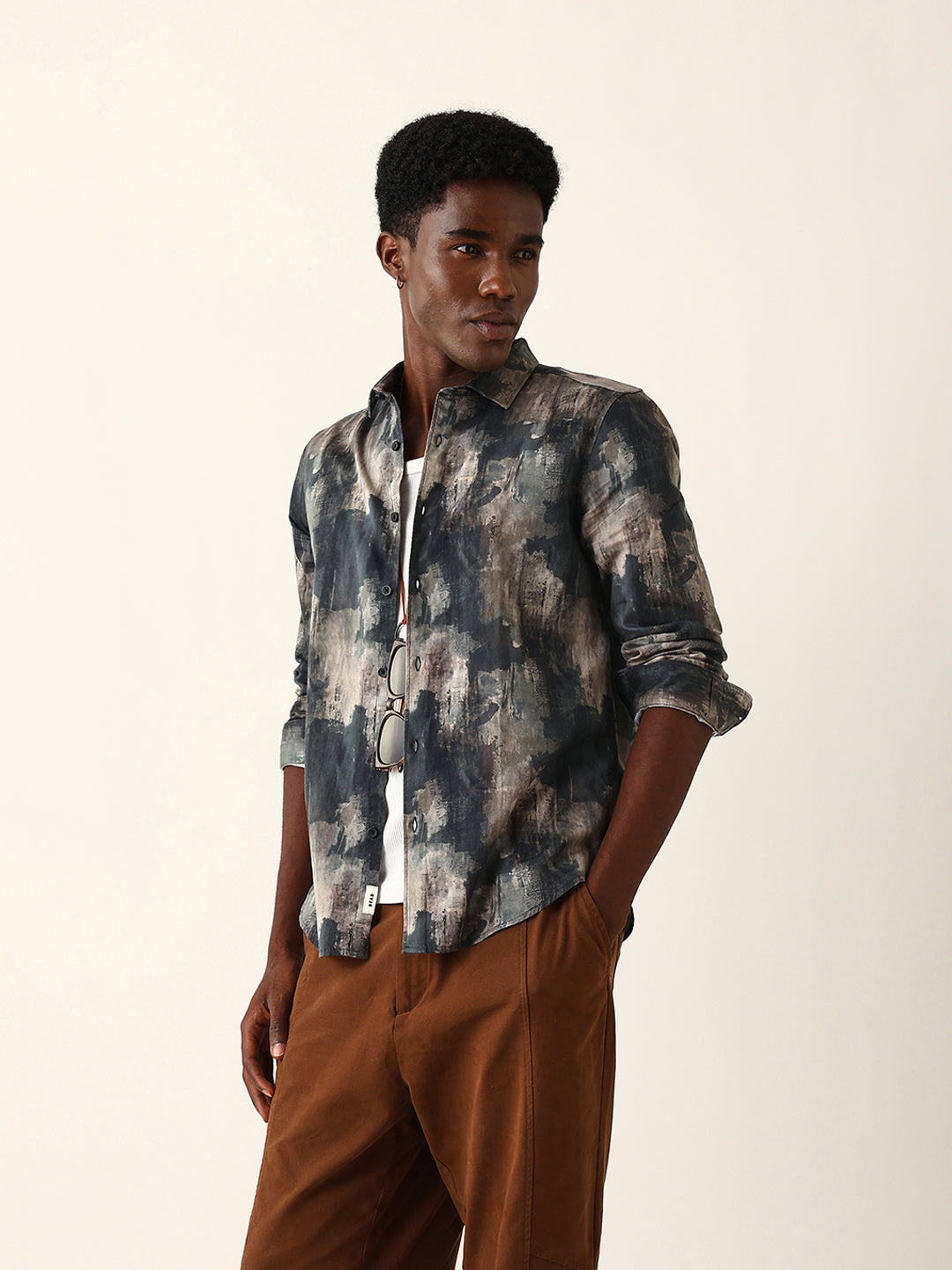 Men Green Casual Shirt