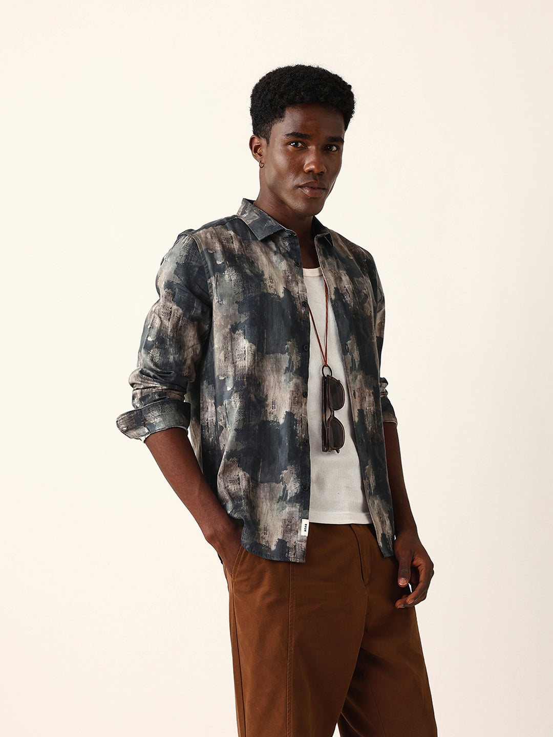 Men Green Casual Shirt