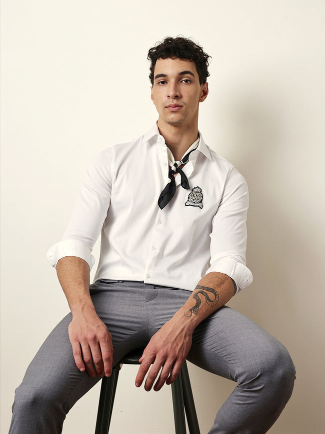 Men Modern Fit Casual Shirt