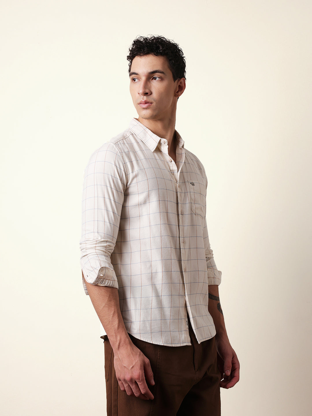 Men Modern Fit Casual Shirt