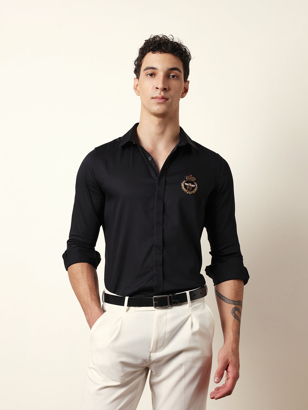Men Modern Fit Casual Shirt