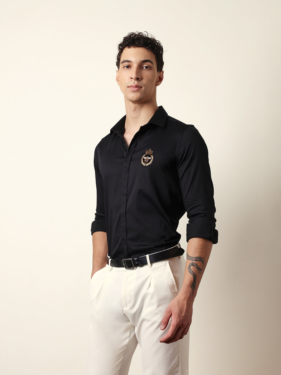 Men Modern Fit Casual Shirt