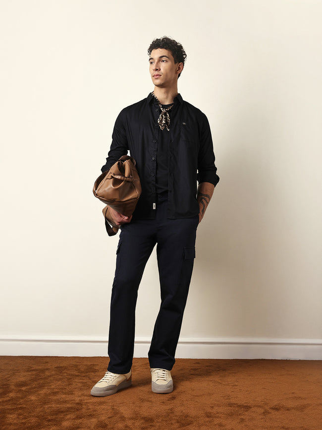 Men Modern Fit Casual Shirt