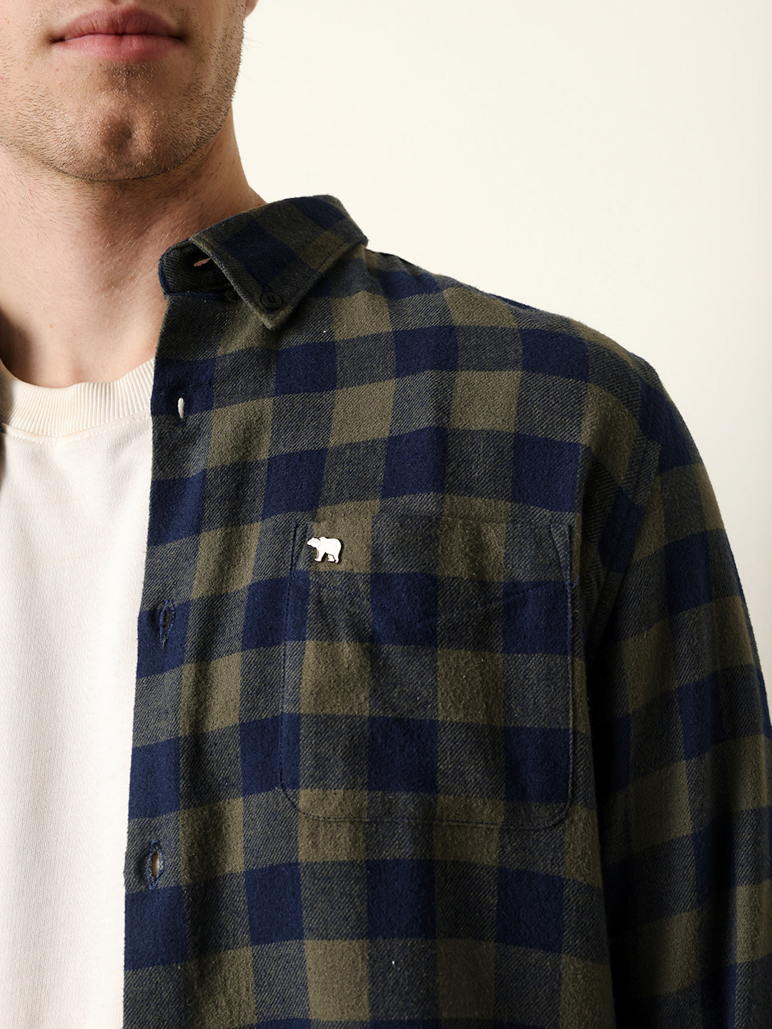 Men Checked Casual Full-Sleeve Shirt