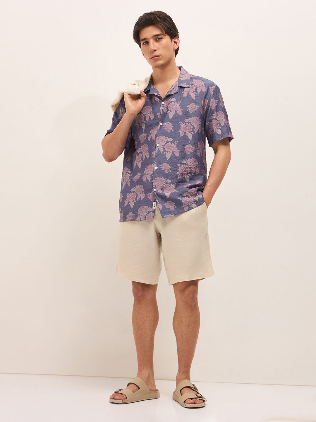 Men Purple Casual Shirt