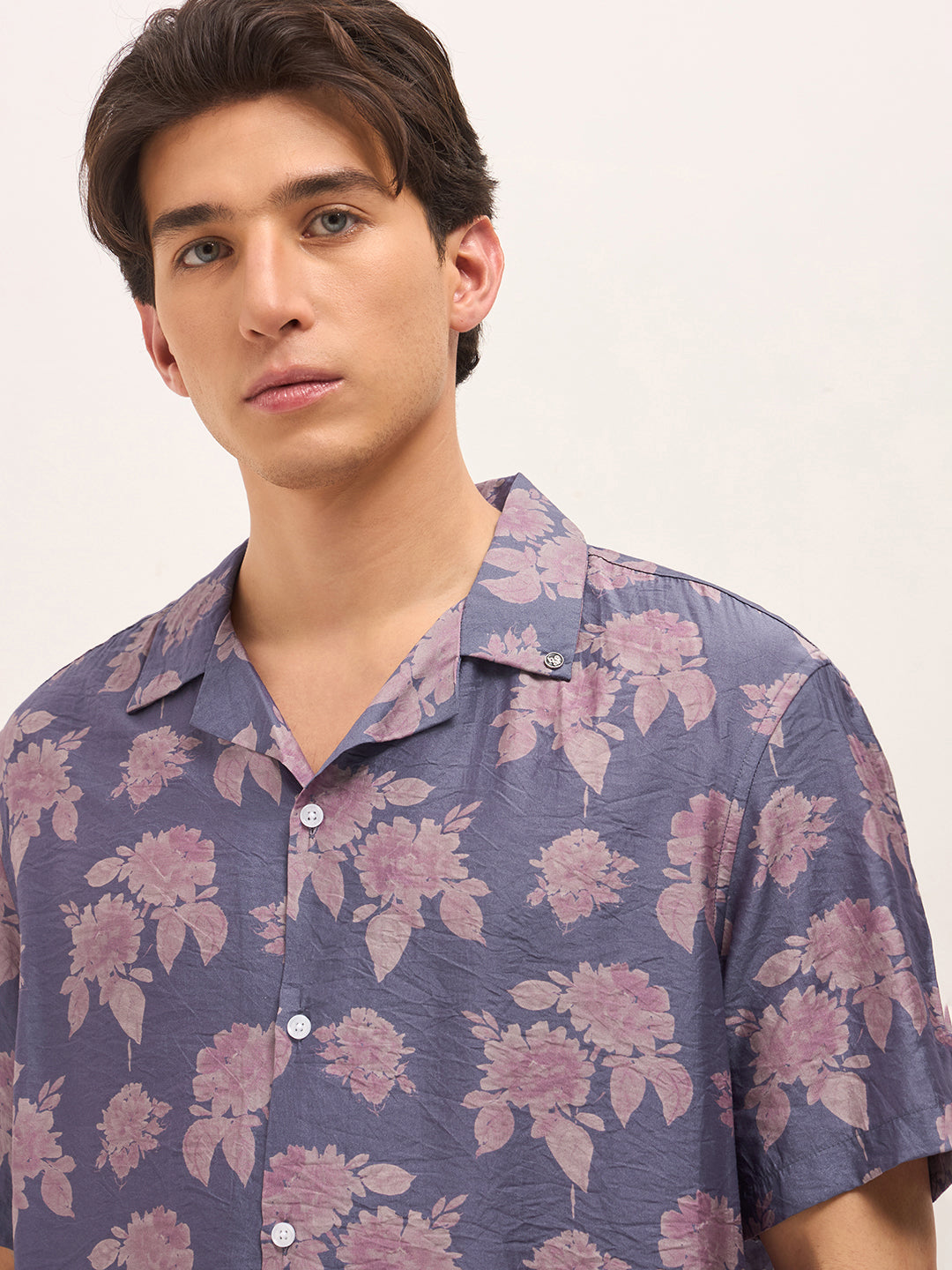 Men Purple Casual Shirt