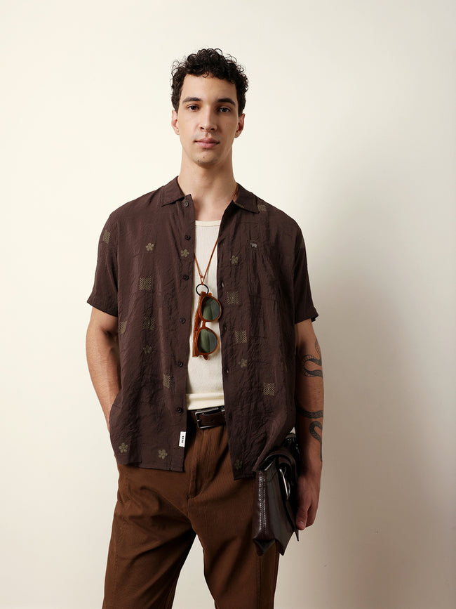 Men Brown Casual Shirt