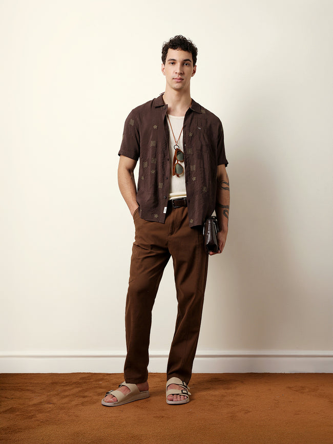 Men Brown Casual Shirt