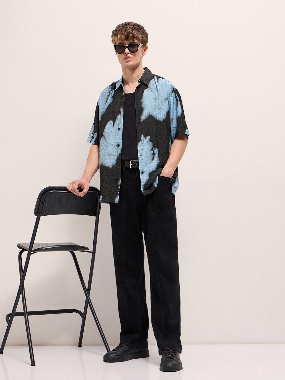 Men Black Casual Shirt