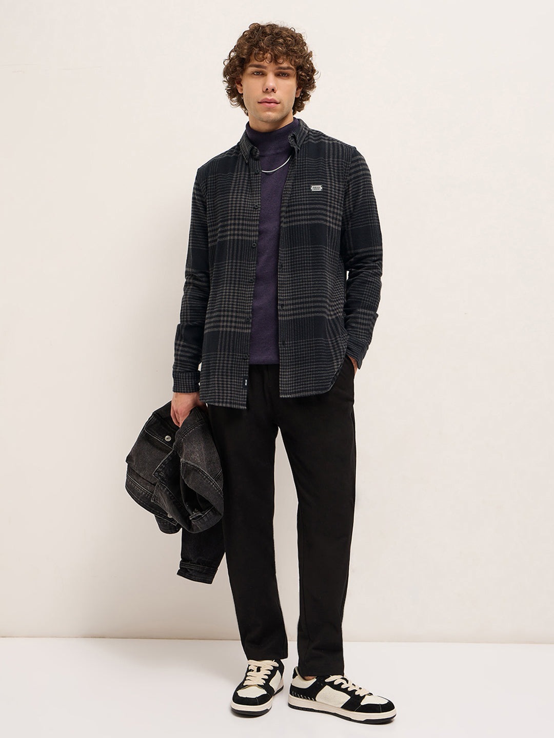 Men Black Casual Shirt
