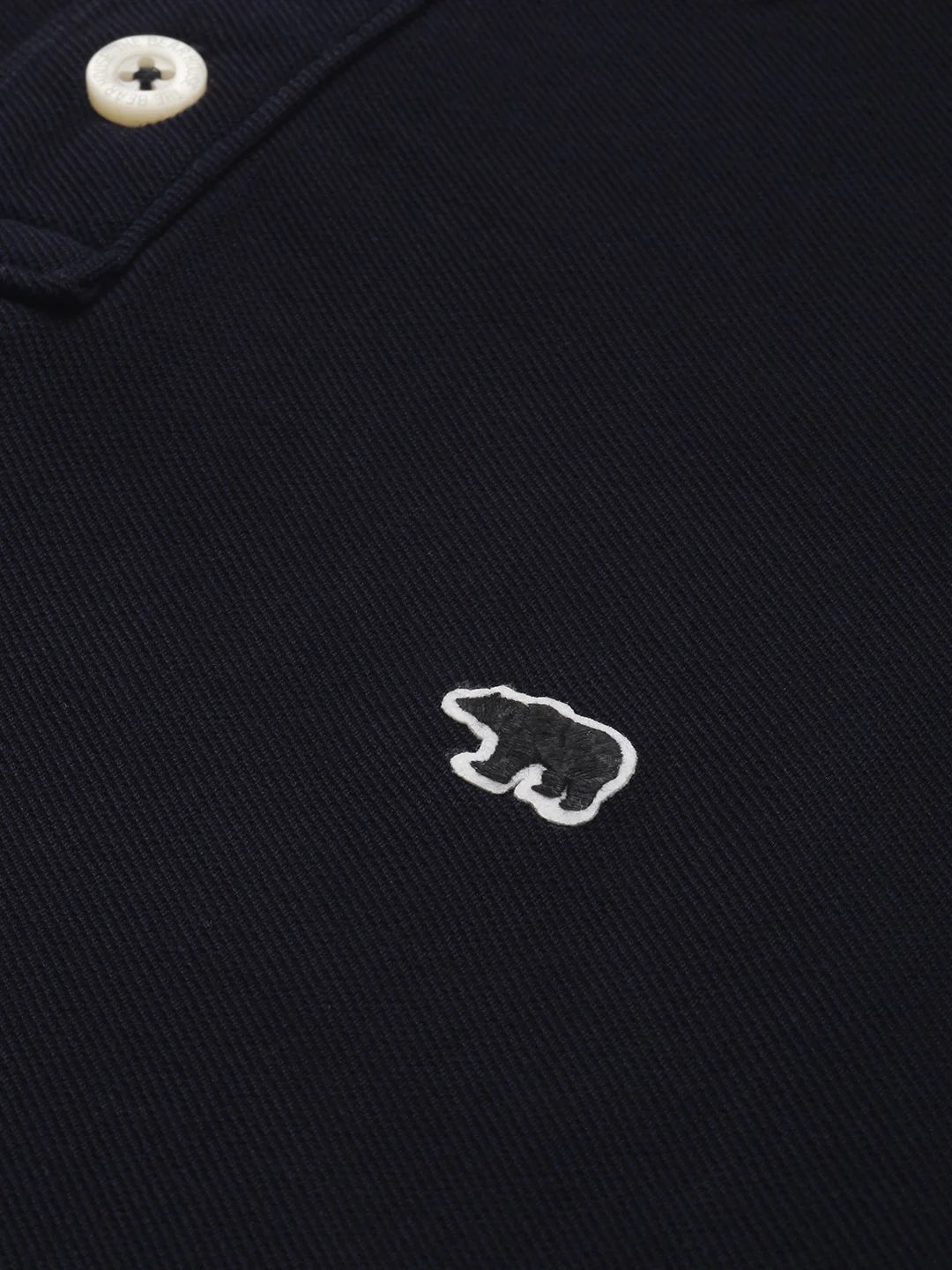 Men Black Solid Lycra Polo
