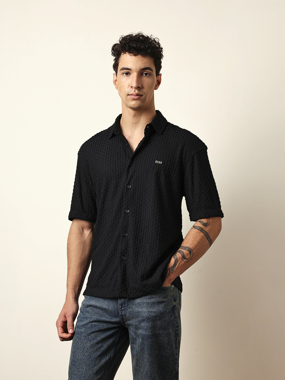 Men Modern Fit Casual Shirt