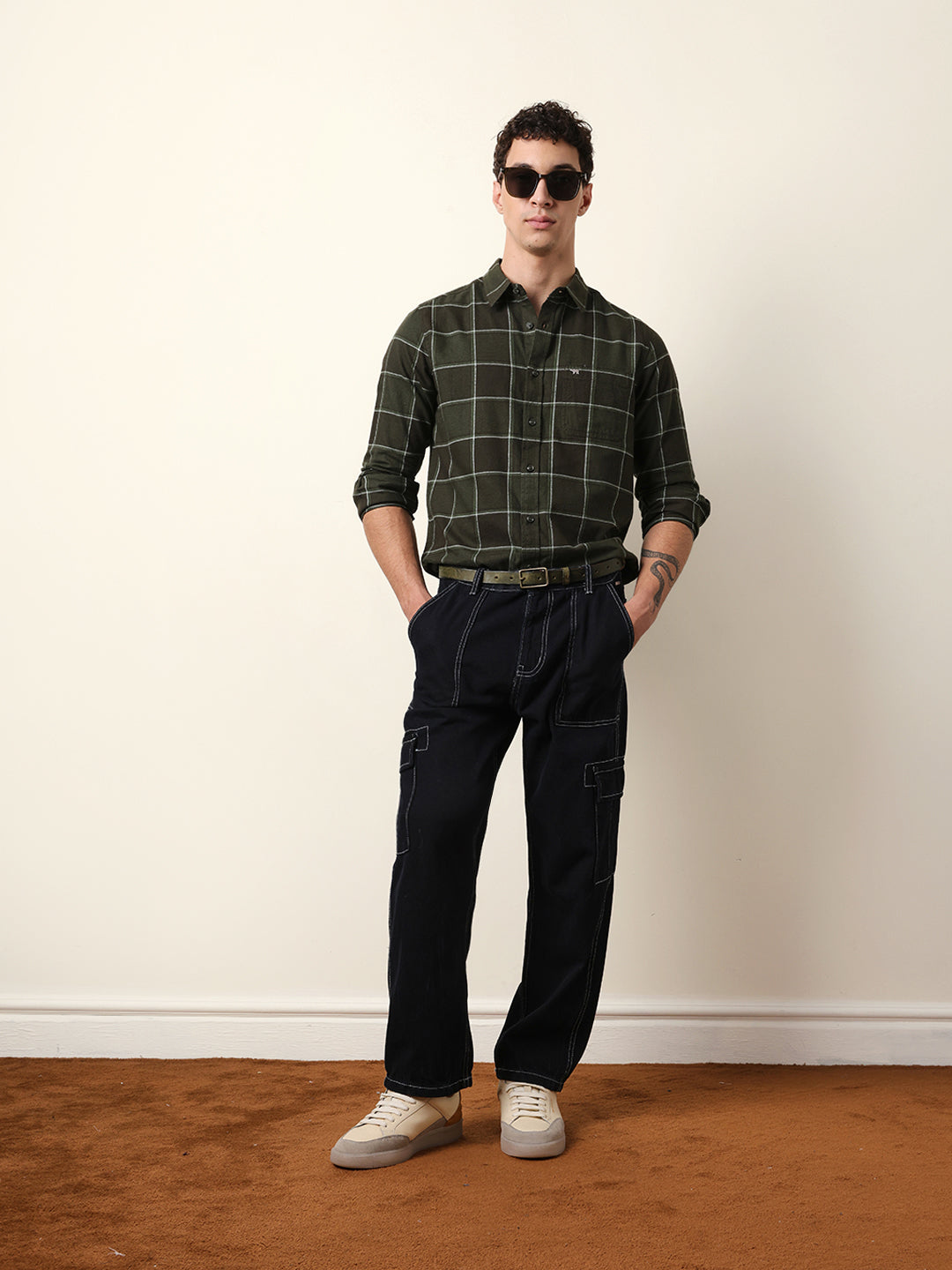 Men Striped Casual Full-Sleeve Shirt