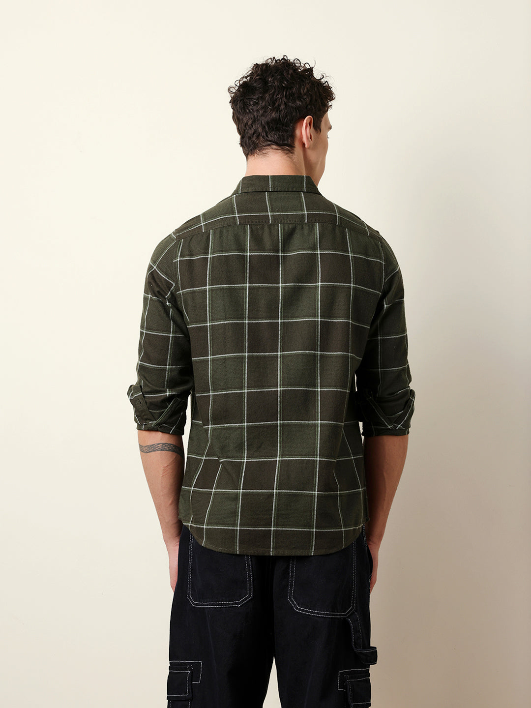 Men Striped Casual Full-Sleeve Shirt