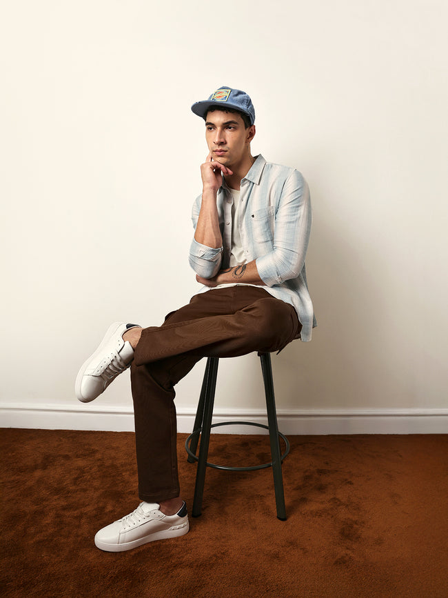Men Modern Fit Casual Shirt